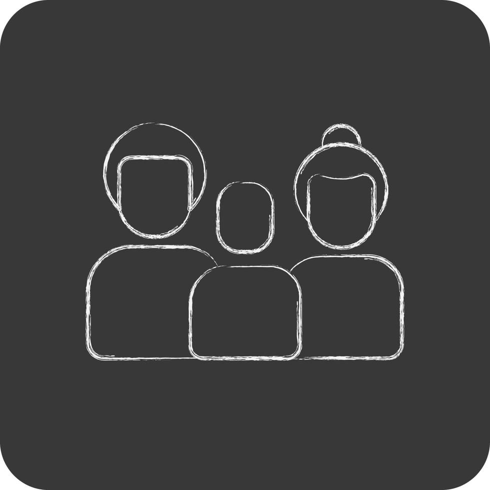 icono familia. relacionado a familia símbolo. sencillo diseño editable. sencillo ilustración vector