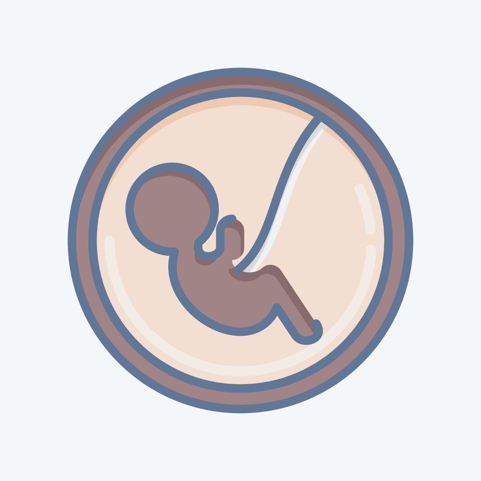 Icon Baby. related to Family symbol. simple design editable. simple illustration vector