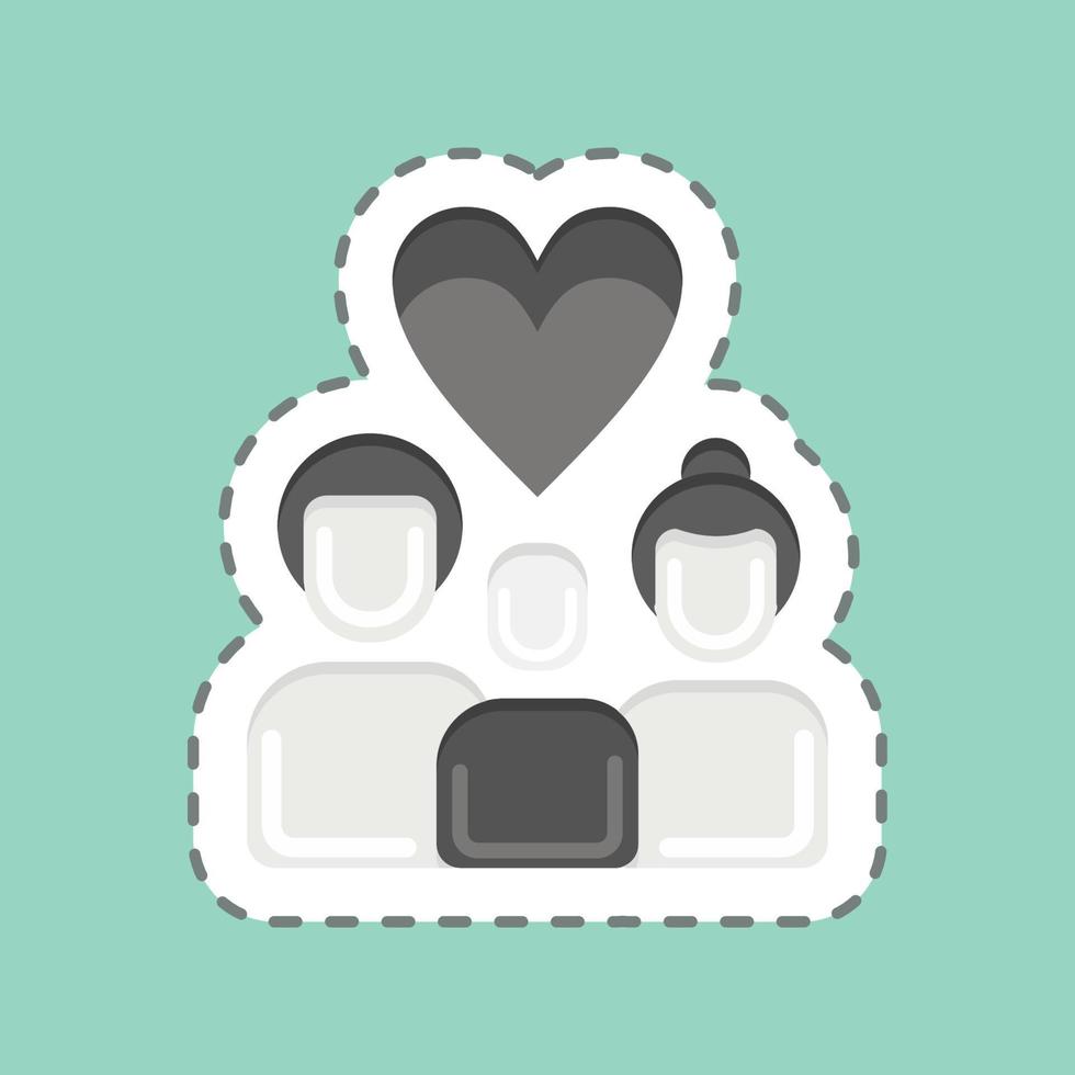Icon Love. related to Family symbol. simple design editable. simple illustration vector