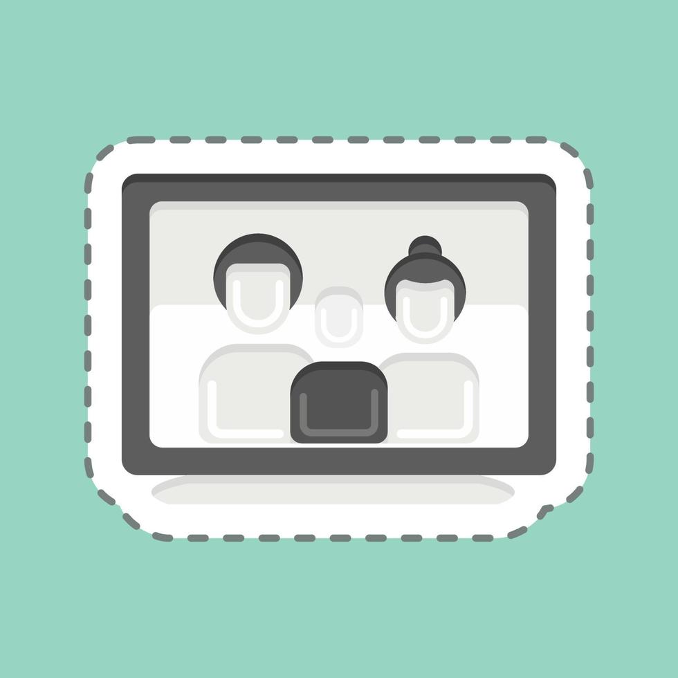 Icon Photoframe. related to Family symbol. simple design editable. simple illustration vector
