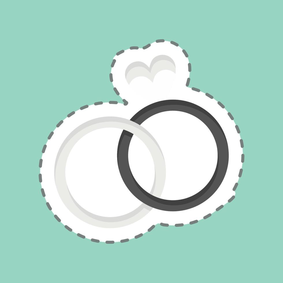Icon Ring. related to Family symbol. simple design editable. simple illustration vector