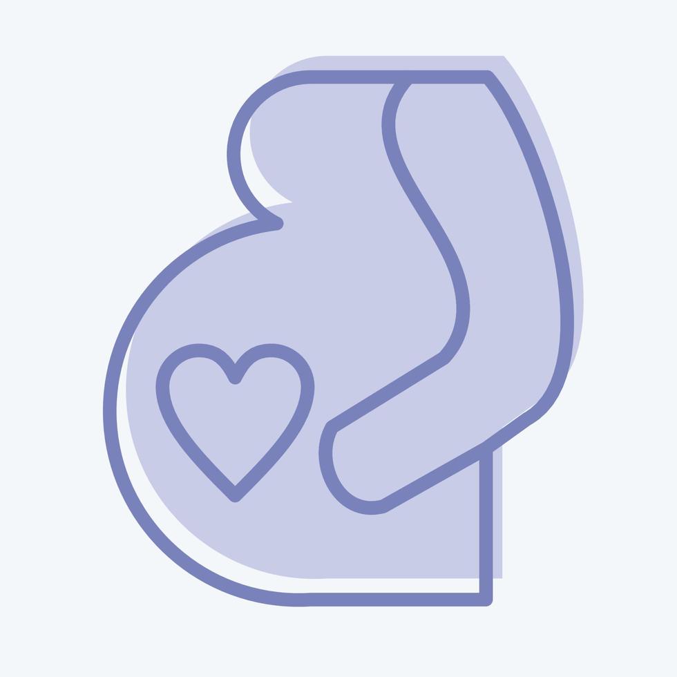 Icon Pregnancy. related to Family symbol. simple design editable. simple illustration vector