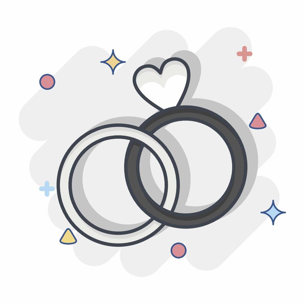 Icon Ring. related to Family symbol. simple design editable. simple illustration vector