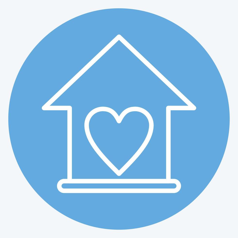 Icon Love Family. related to Family symbol. glyph style. simple design editable. simple illustration vector