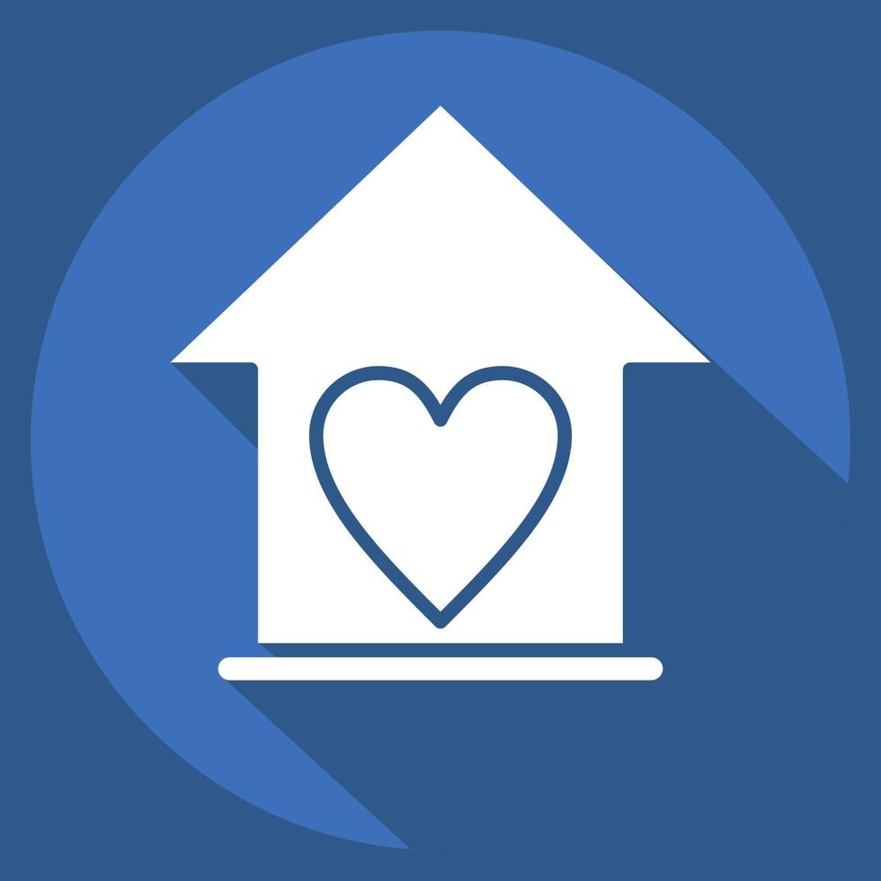Icon Love Family. related to Family symbol. glyph style. simple design editable. simple illustration vector