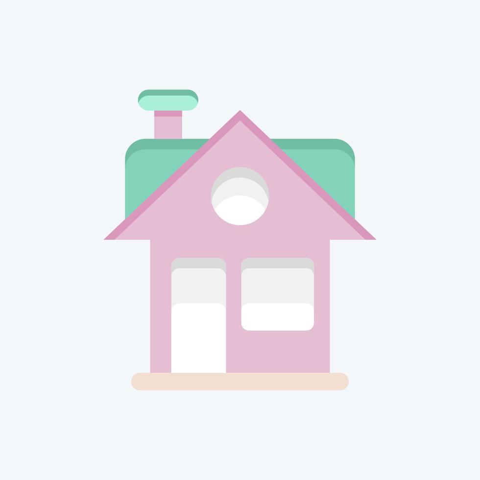 Icon House. related to Family symbol. glyph style. simple design editable. simple illustration vector