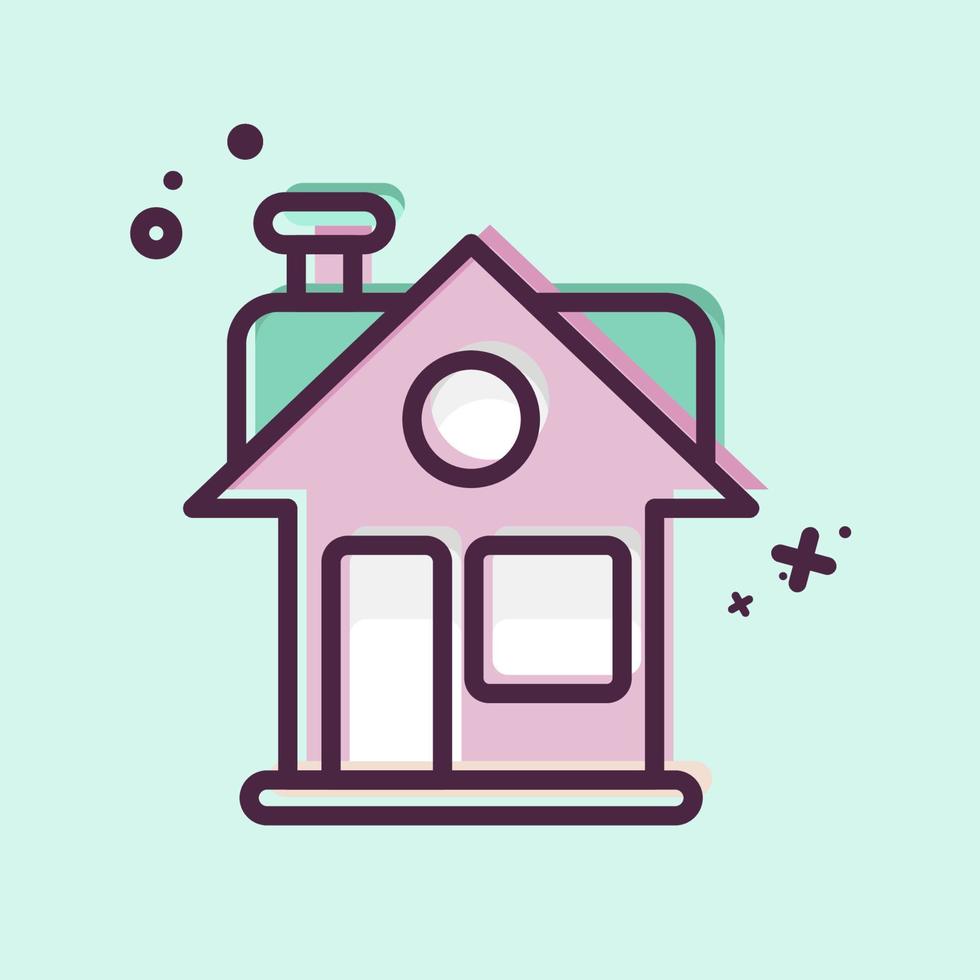 icono casa. relacionado a familia símbolo. sencillo diseño editable. sencillo ilustración vector