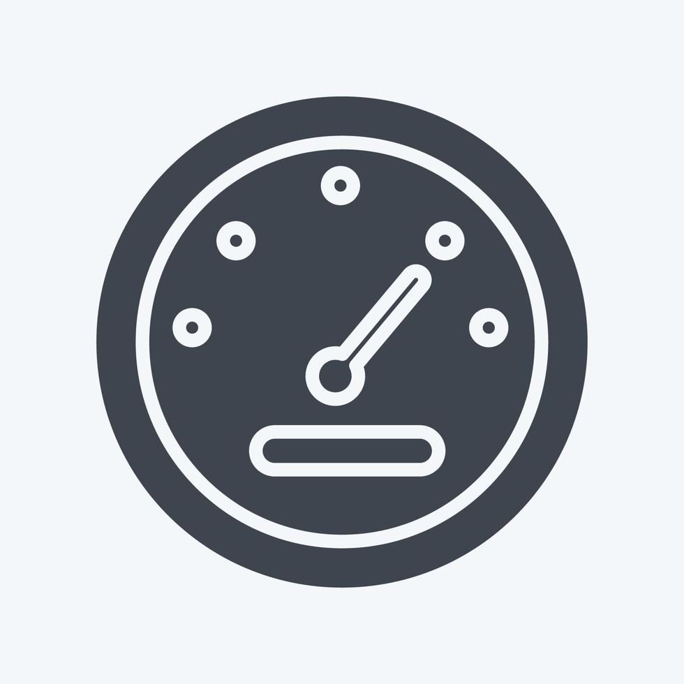 Icon Metter. related to Car Service symbol. Glyph Style. repairing. engine. simple illustration vector