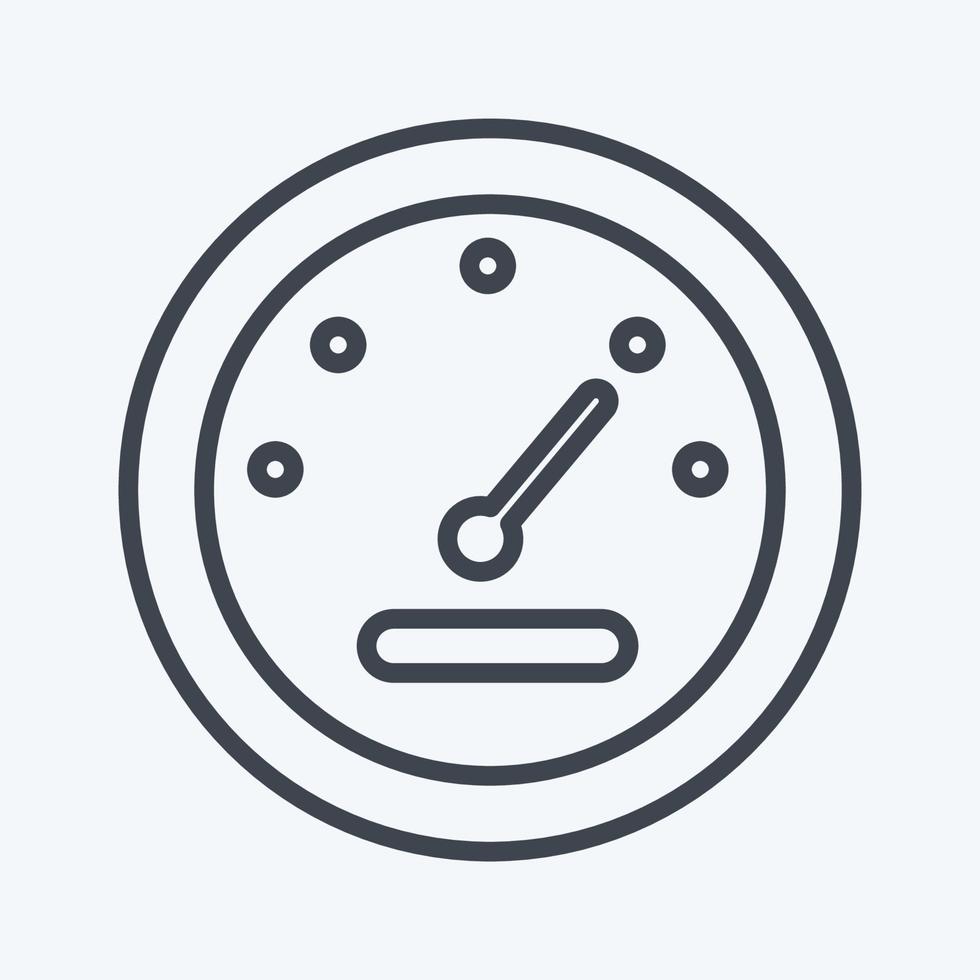 Icon Metter. related to Car Service symbol. Line Style. repairing. engine. simple illustration vector