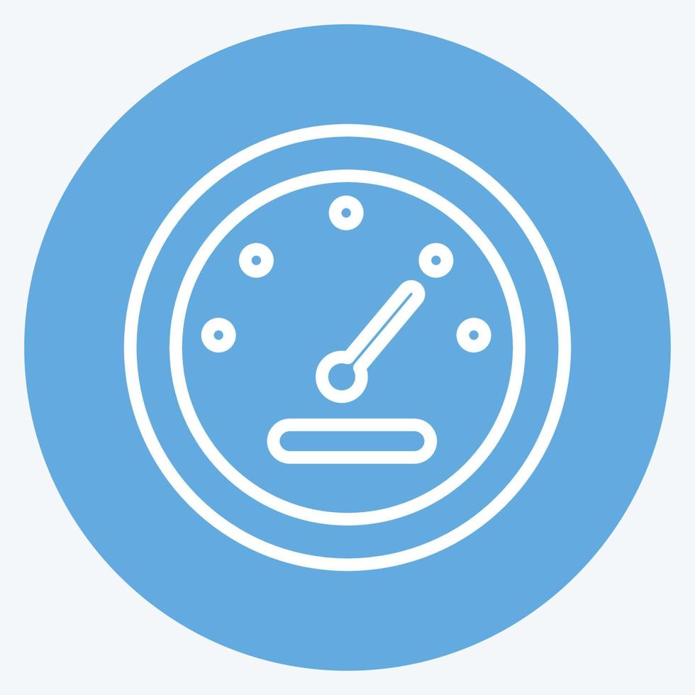 Icon Metter. related to Car Service symbol. Blue Eyes Style. repairing. engine. simple illustration vector