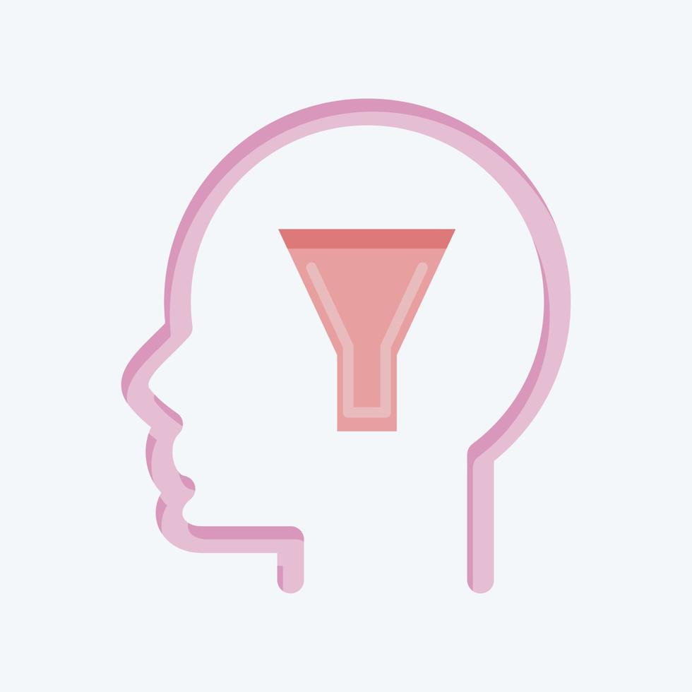 Icon Conscience. related to Psychology Personality symbol. simple design editable. simple illustration vector