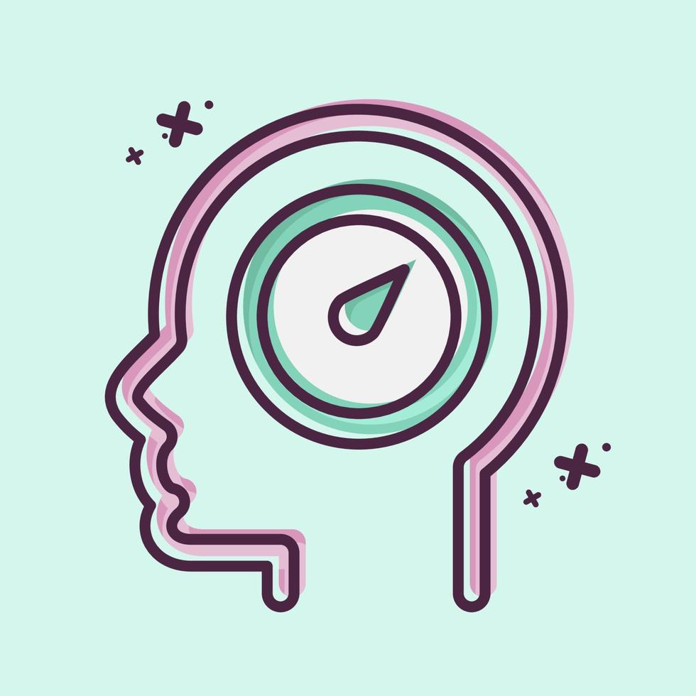 Icon Willpower. related to Psychology Personality symbol. simple design editable. simple illustration vector
