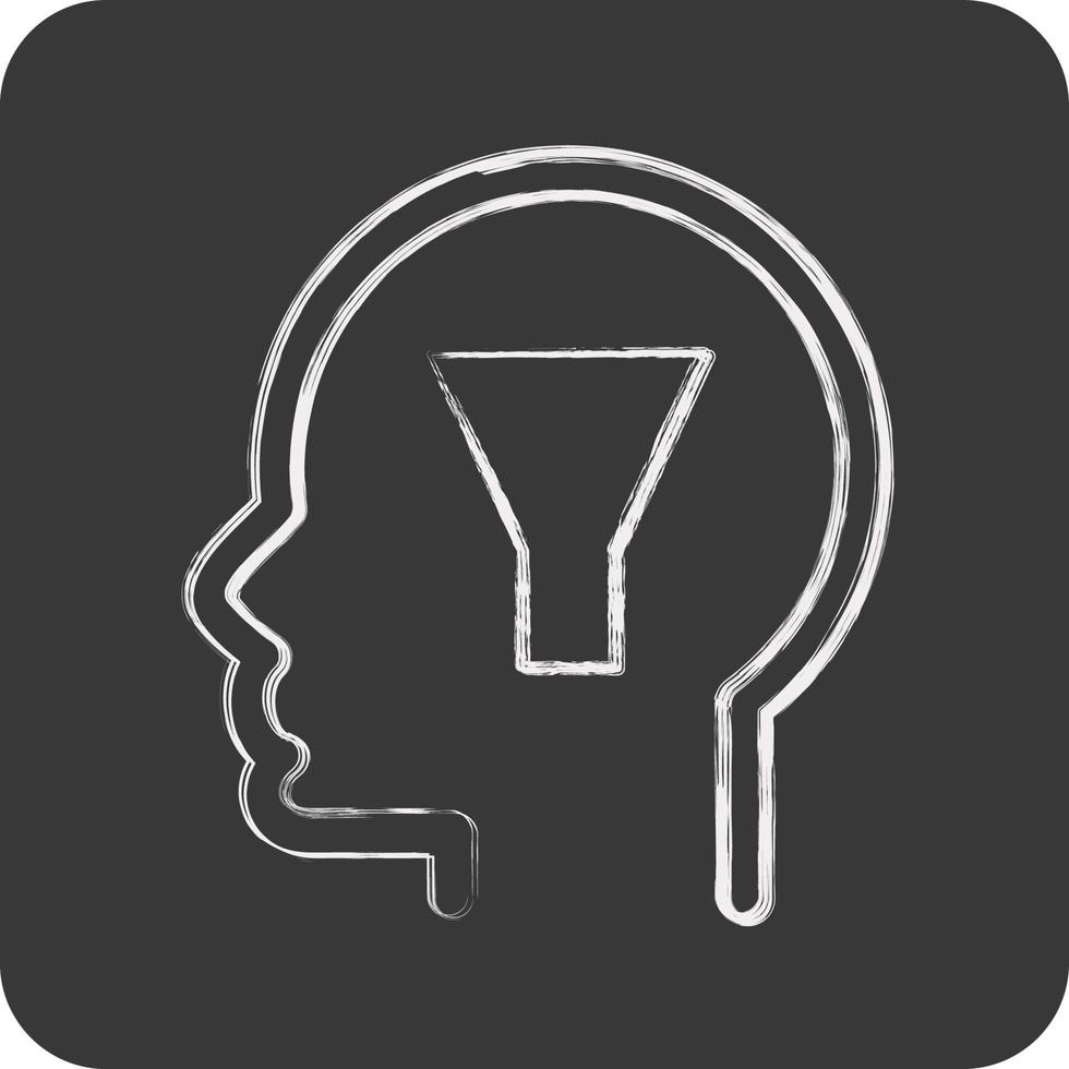 Icon Conscience. related to Psychology Personality symbol. simple design editable. simple illustration vector