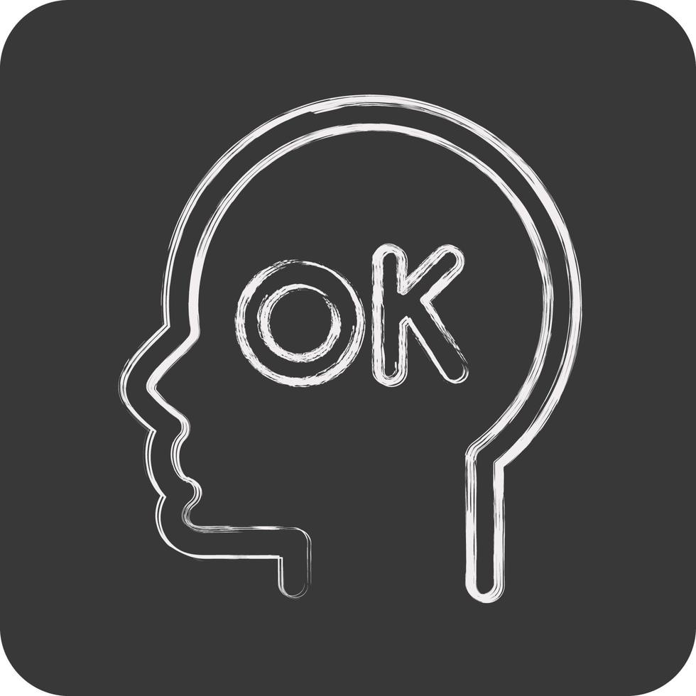 Icon Positive Attitude. related to Psychology Personality symbol. simple design editable. simple illustration vector