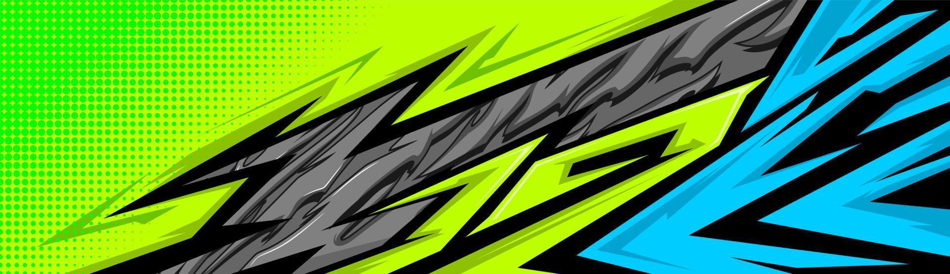 Abstract Car decal design vector. Graphic abstract stripe racing background kit designs for wrap vehicle, race car, rally, adventure and livery vector