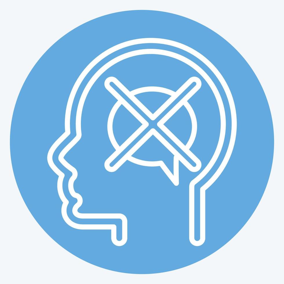 Icon Intolerance. related to Psychology Personality symbol. simple design editable. simple illustration vector