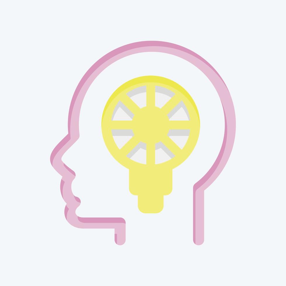 Icon Personality. related to Psychology Personality symbol. simple design editable. simple illustration vector
