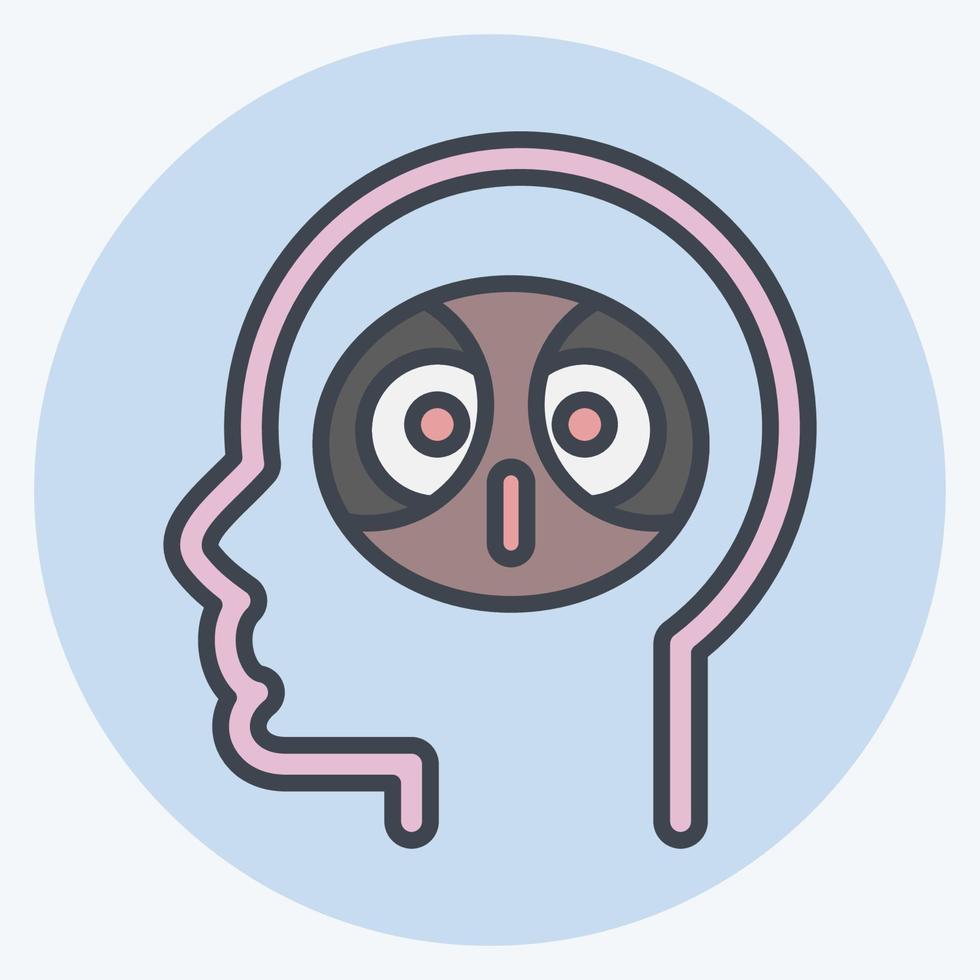 Icon Erudition. related to Psychology Personality symbol. simple design editable. simple illustration vector