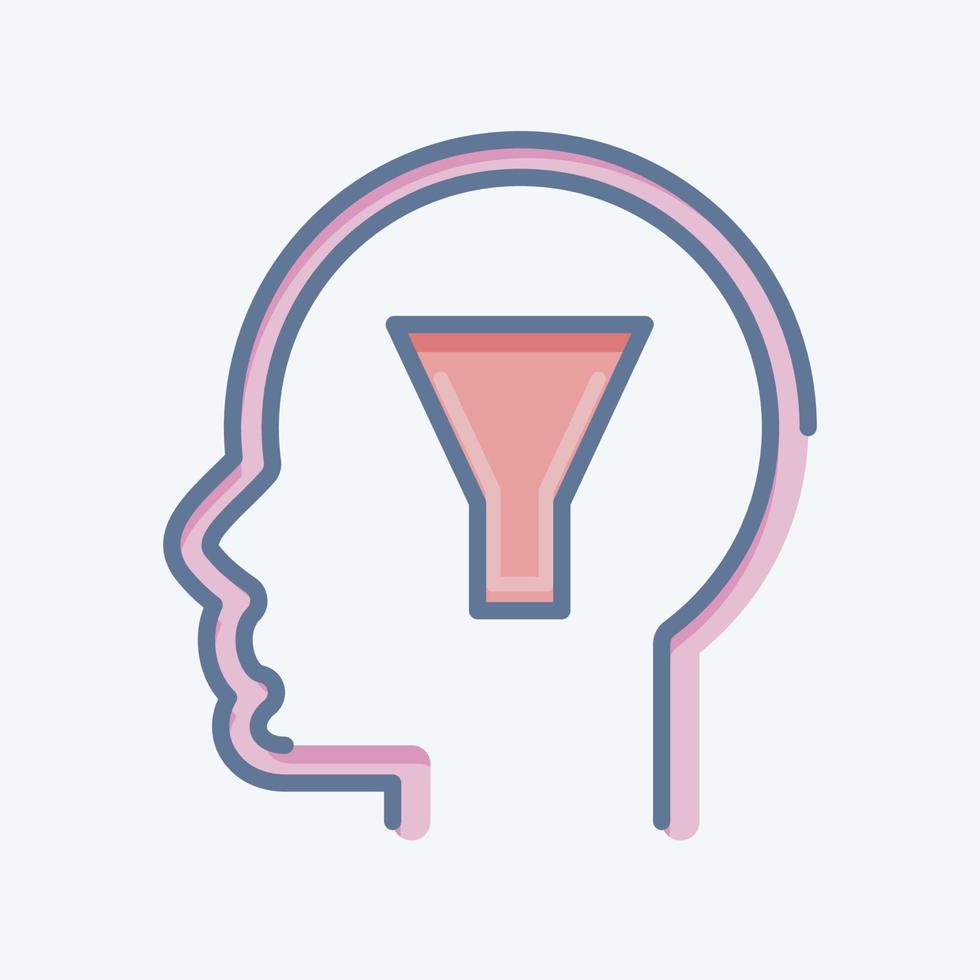 Icon Conscience. related to Psychology Personality symbol. simple design editable. simple illustration vector