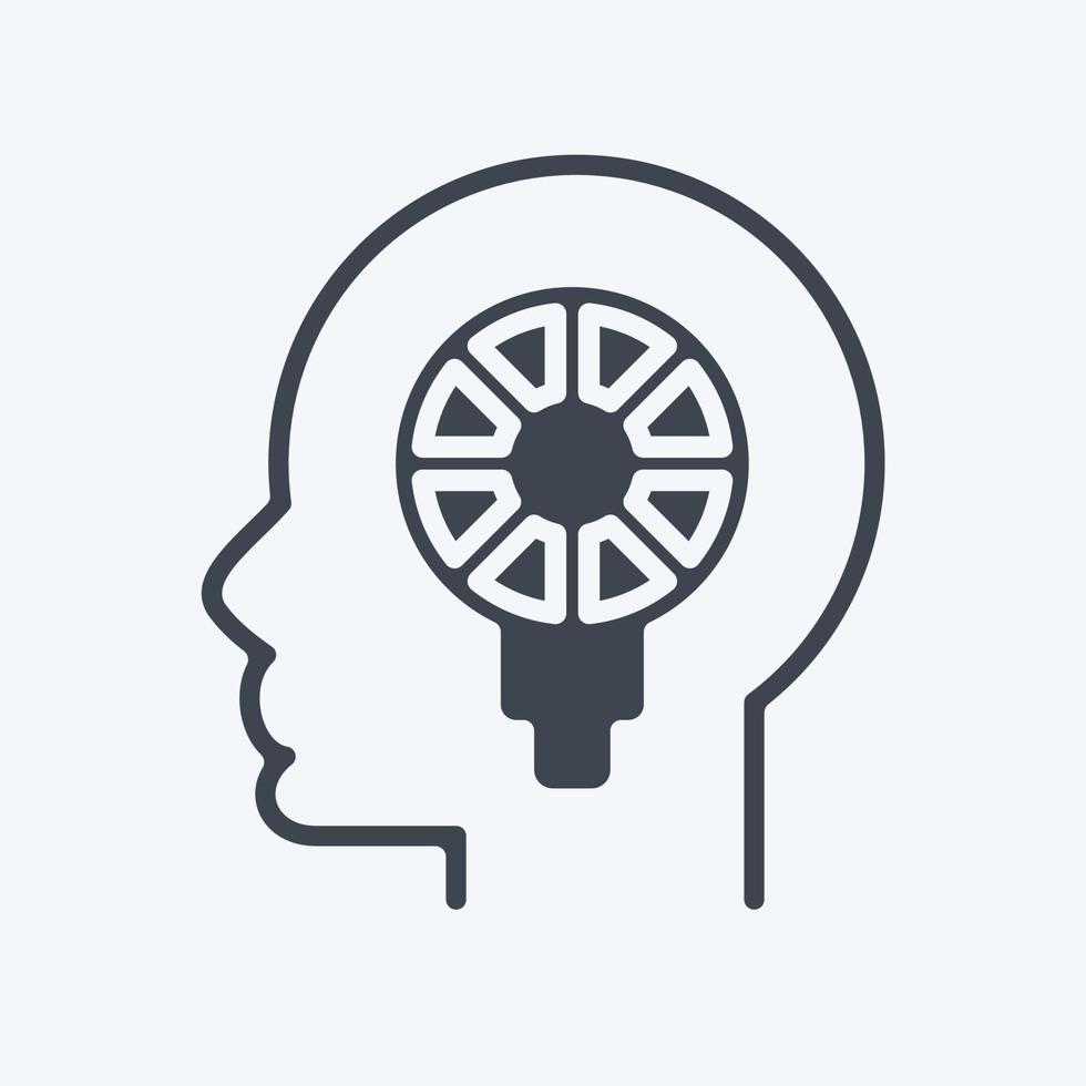 Icon Personality. related to Psychology Personality symbol. simple design editable. simple illustration vector