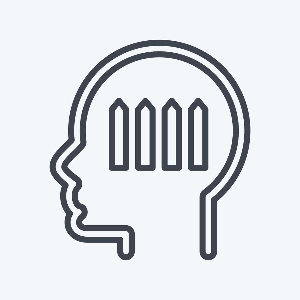Icon Autism. related to Psychology Personality symbol. simple design editable. simple illustration vector