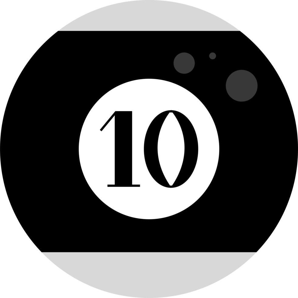 pool ball design illustration isolated on transparent background png