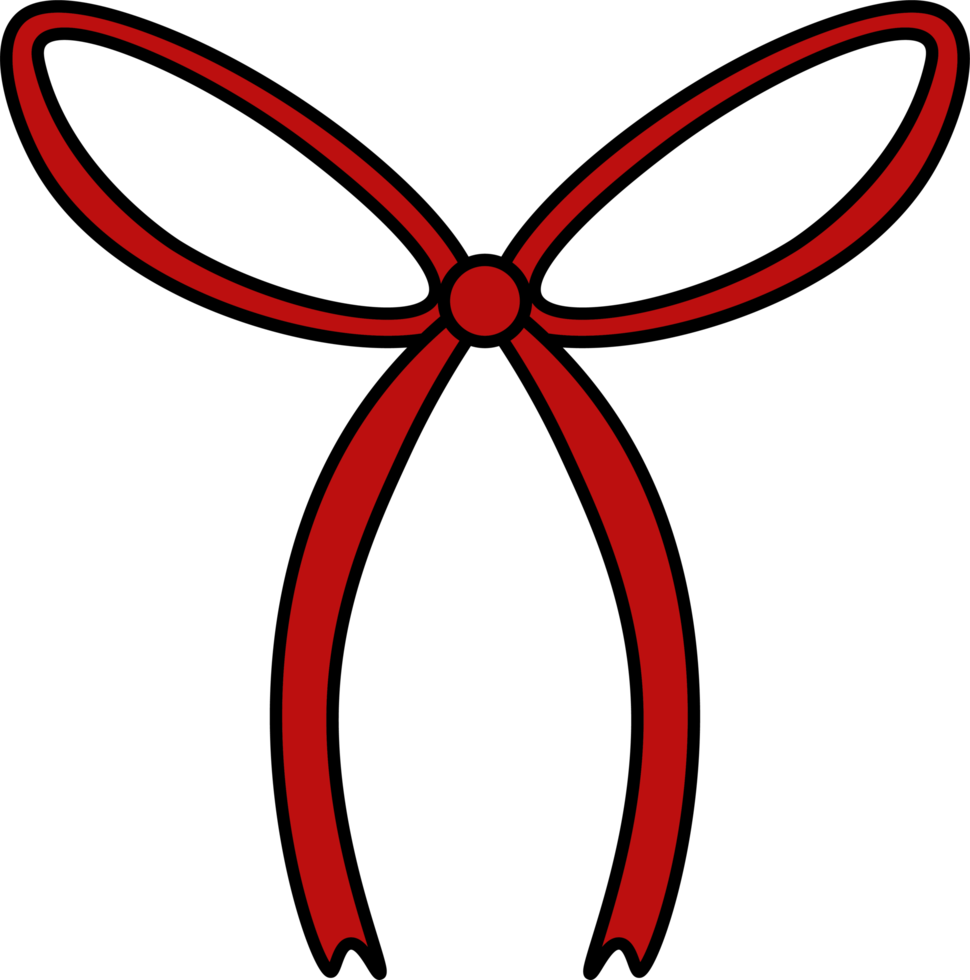 ribbon design illustration isolated on transparent background png