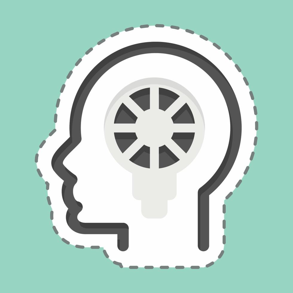 Icon Psychology. related to Psychology Personality symbol. simple design editable. simple illustration vector