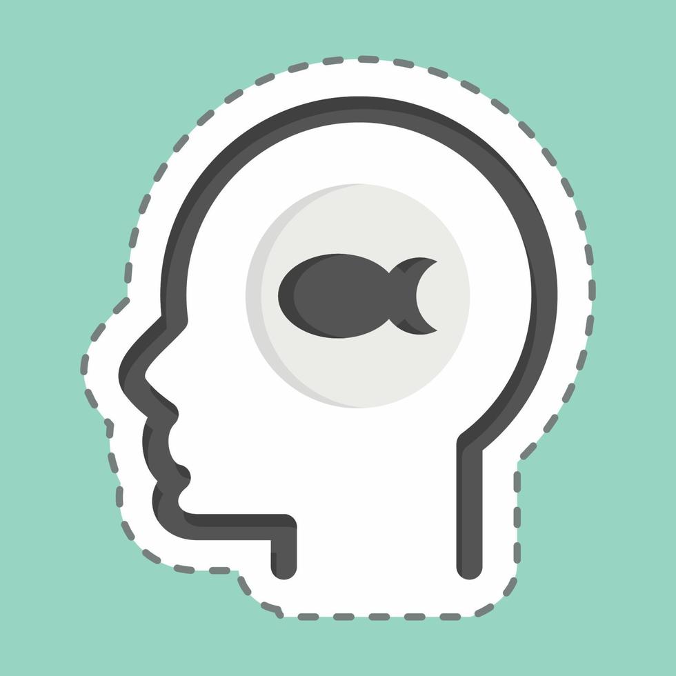 Icon Loneliness. related to Psychology Personality symbol. simple design editable. simple illustration vector