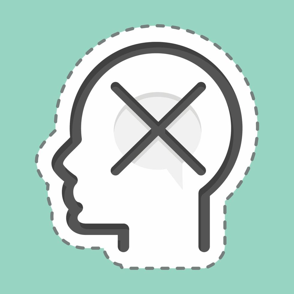 Icon Intolerance. related to Psychology Personality symbol. simple design editable. simple illustration vector
