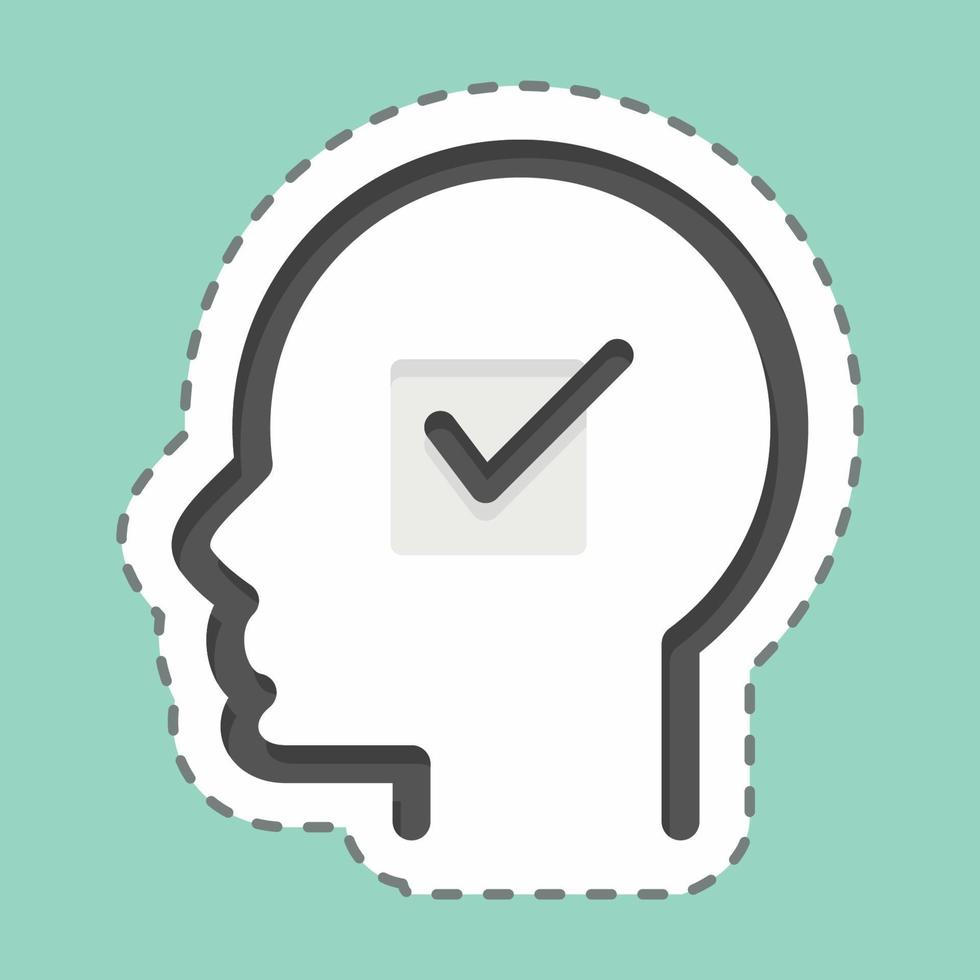 Icon Convictions. related to Psychology Personality symbol. simple design editable. simple illustration vector
