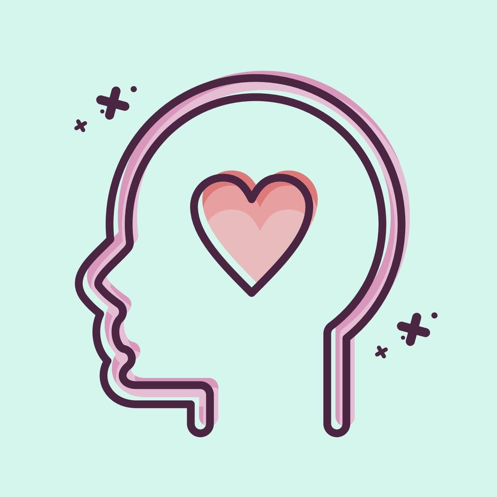 Icon Kindness. related to Psychology Personality symbol. simple design editable. simple illustration vector