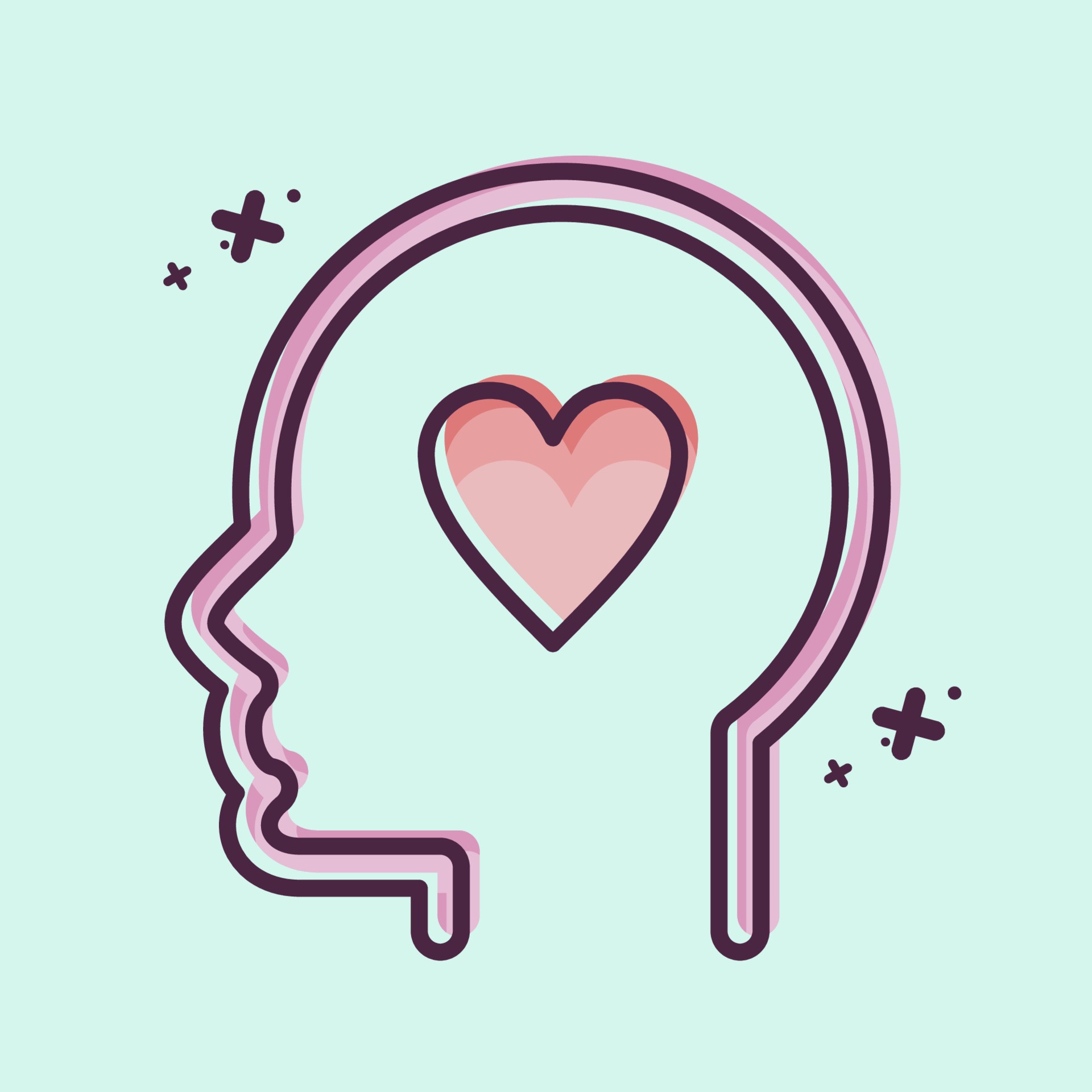 Icon Kindness. related to Psychology Personality symbol. simple design editable. simple