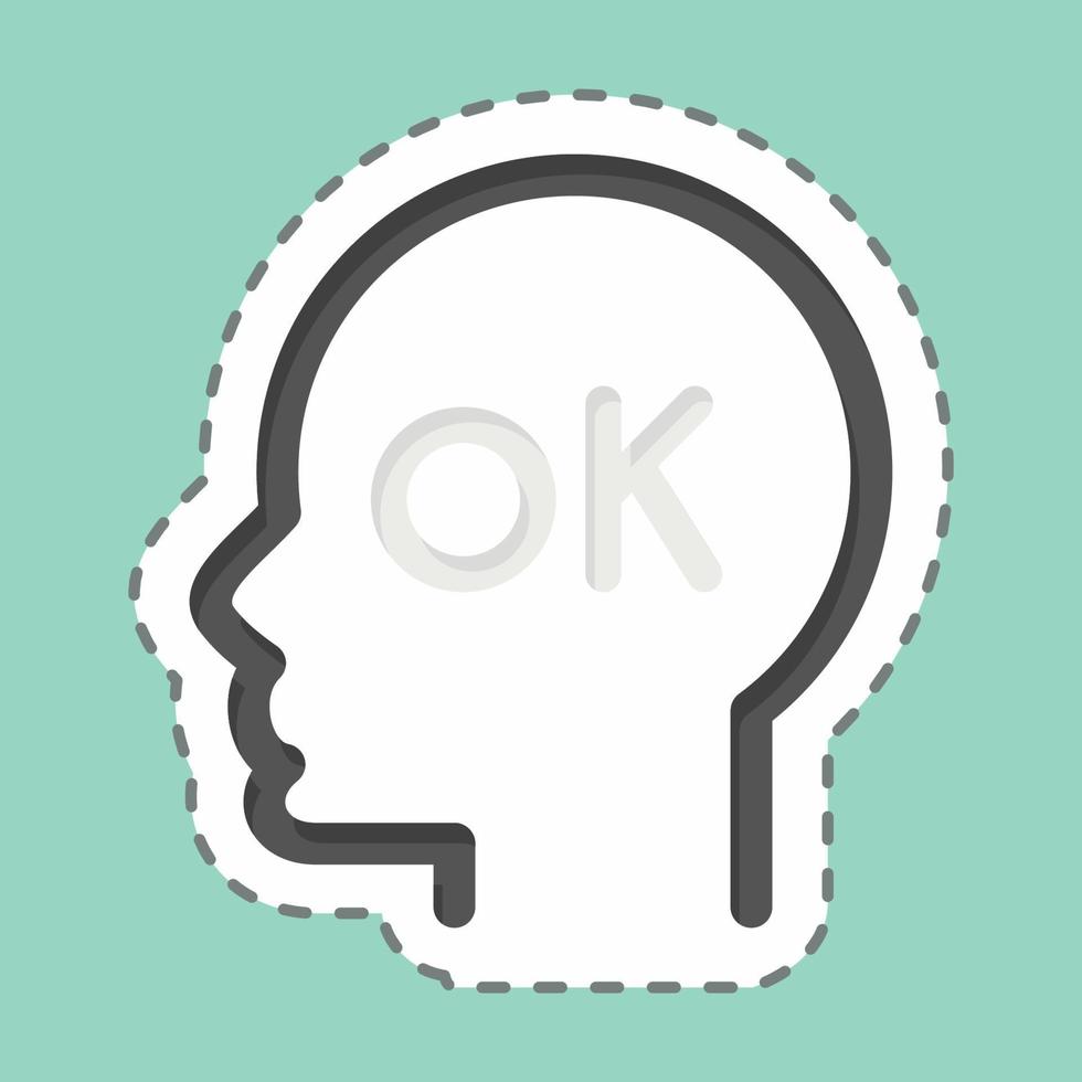 Icon Positive Attitude. related to Psychology Personality symbol. simple design editable. simple illustration vector