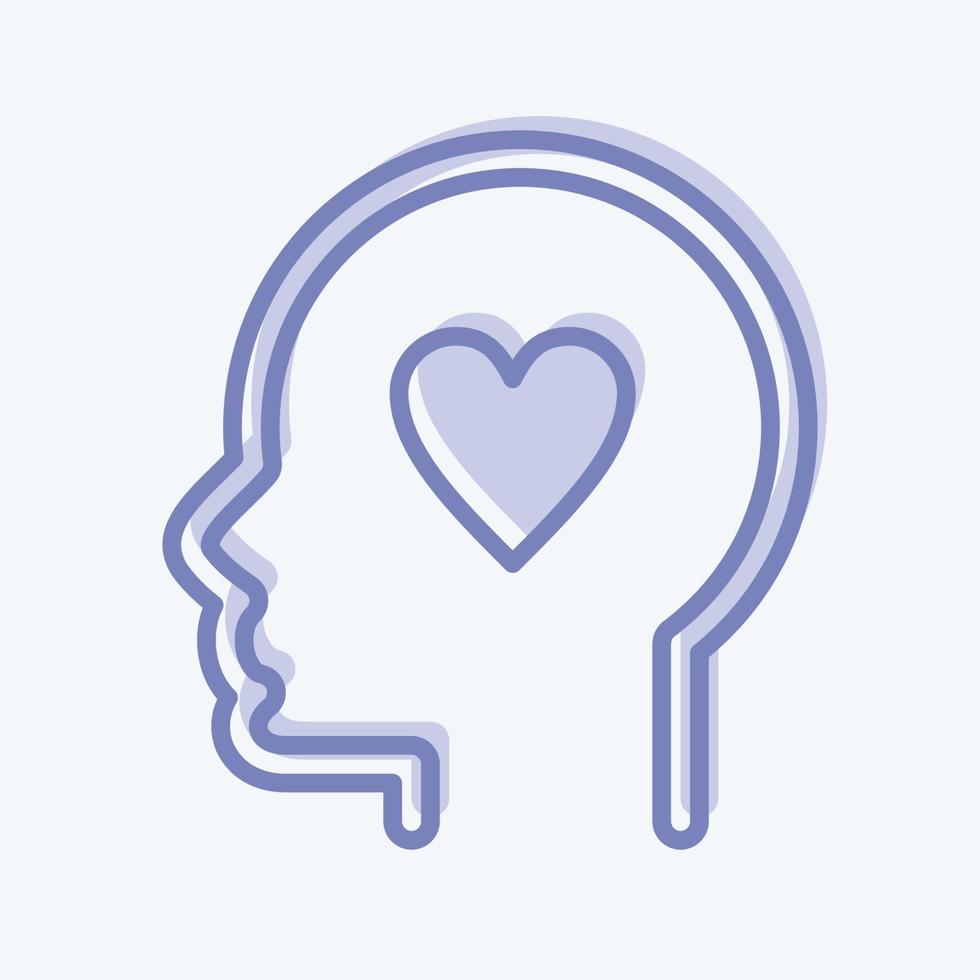 Icon Kindness. related to Psychology Personality symbol. simple design editable. simple illustration vector