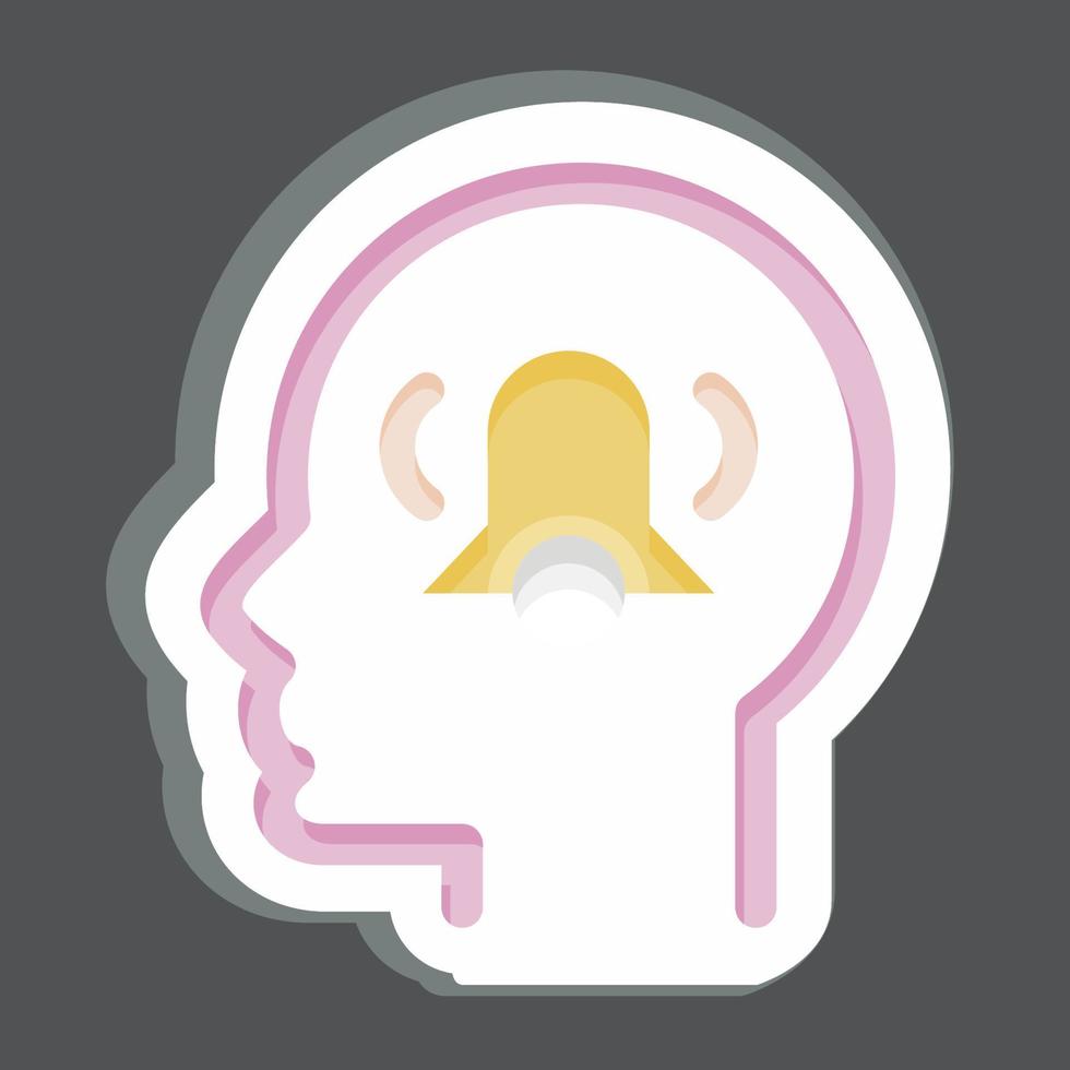 Icon Anxiety. related to Psychology Personality symbol. simple design editable. simple illustration vector