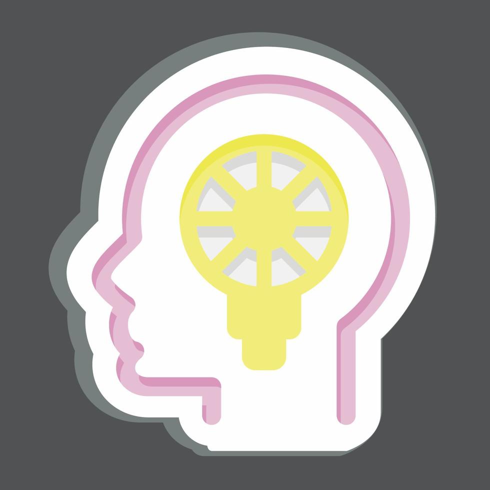Icon Psychology. related to Psychology Personality symbol. simple design editable. simple illustration vector