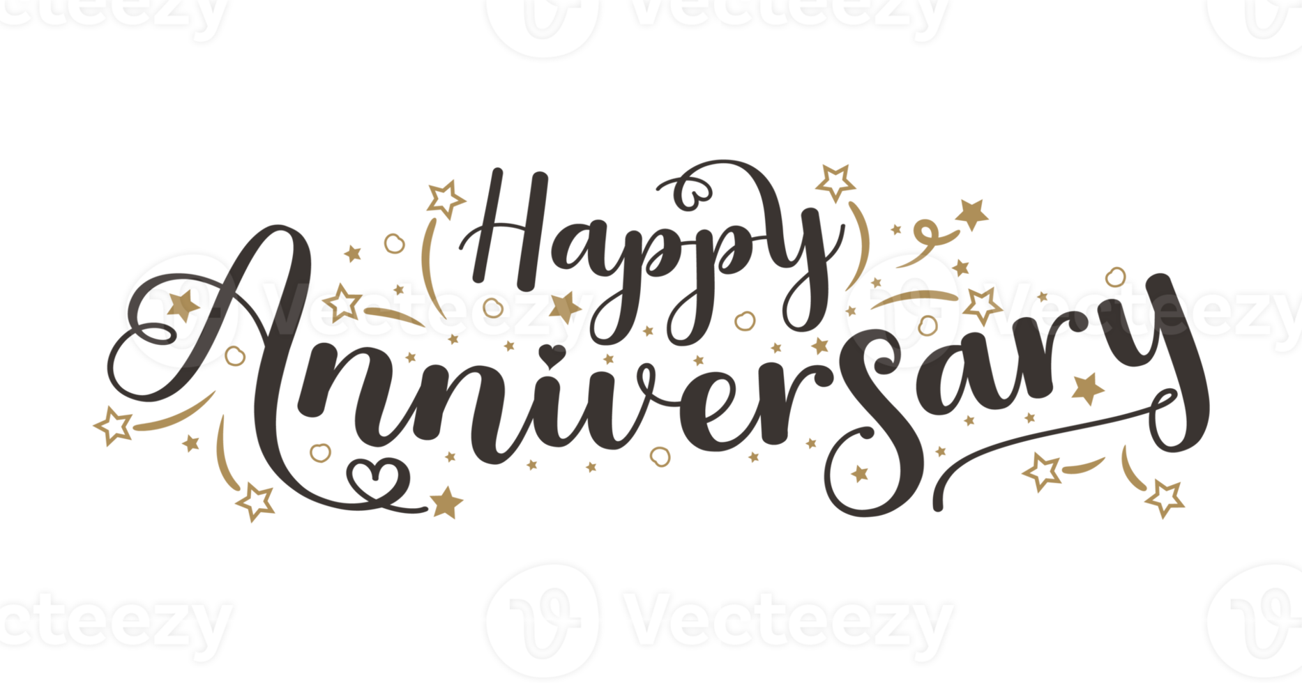 Happy Anniversary Png Anniversary Hand Drawn typography
