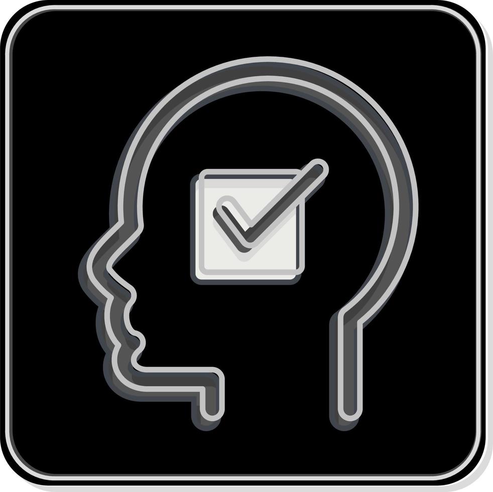 Icon Convictions. related to Psychology Personality symbol. simple design editable. simple illustration vector