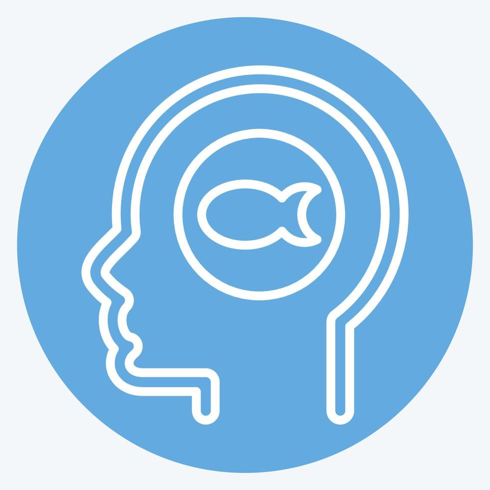 Icon Loneliness. related to Psychology Personality symbol. simple design editable. simple illustration vector