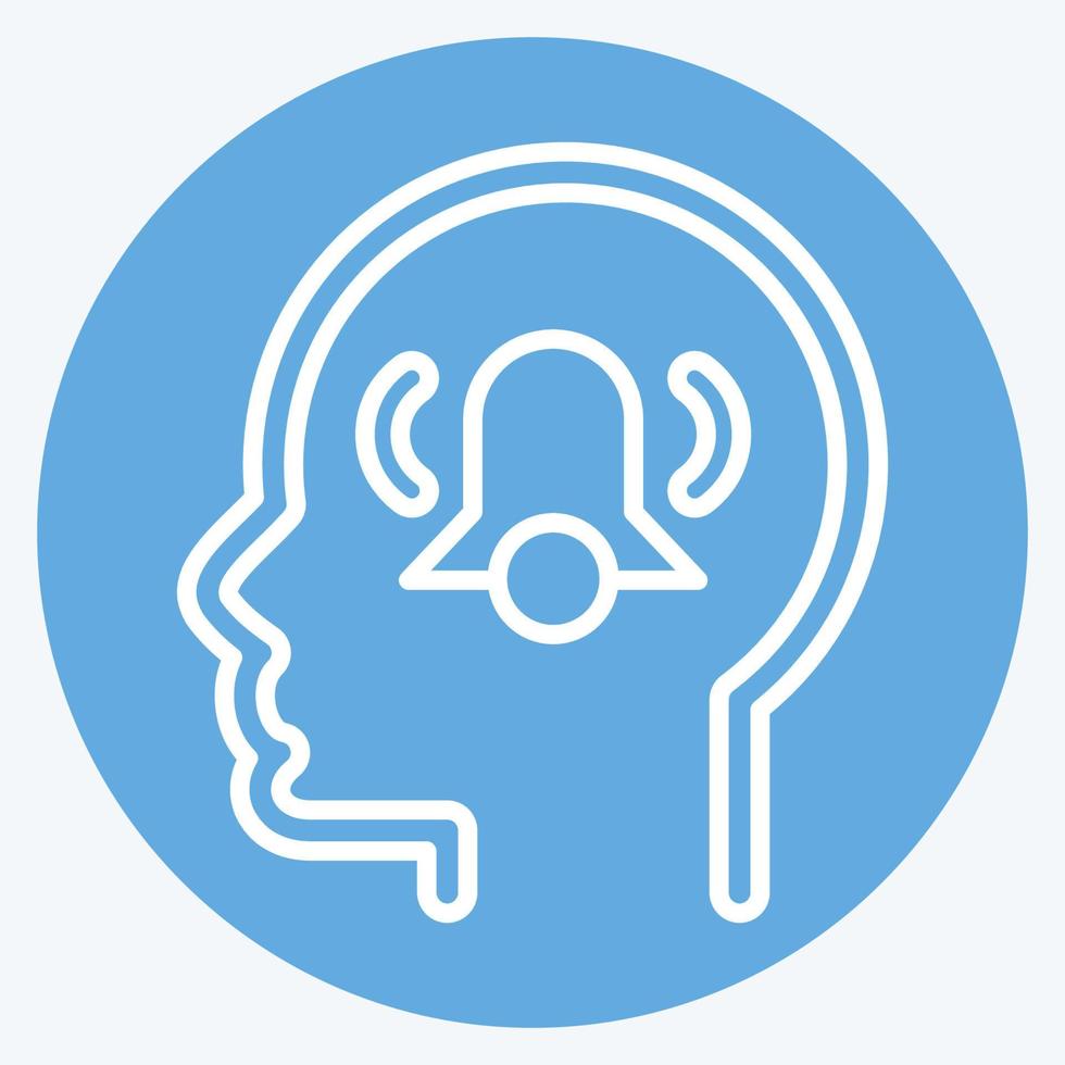 Icon Anxiety. related to Psychology Personality symbol. simple design editable. simple illustration vector