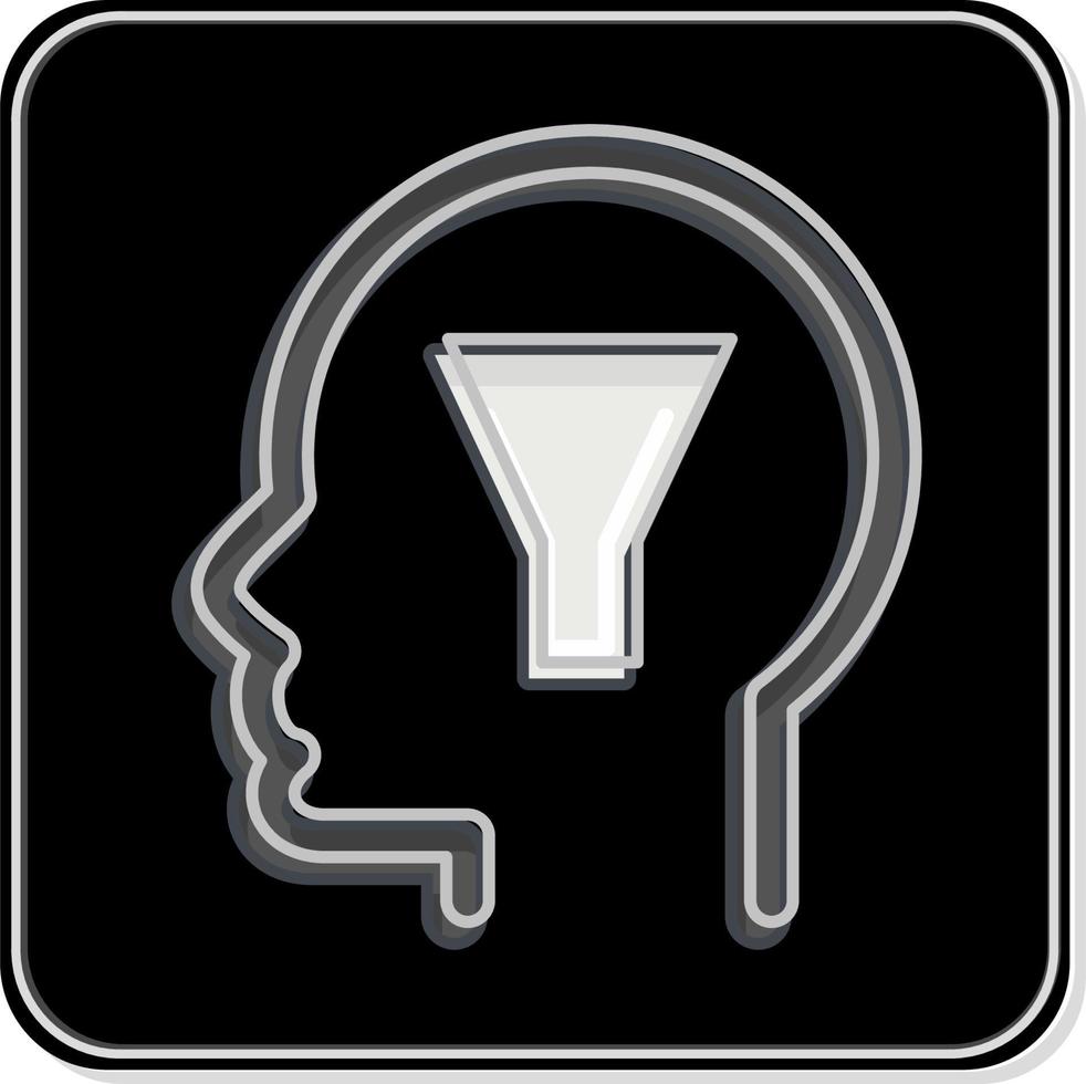Icon Conscience. related to Psychology Personality symbol. simple design editable. simple illustration vector