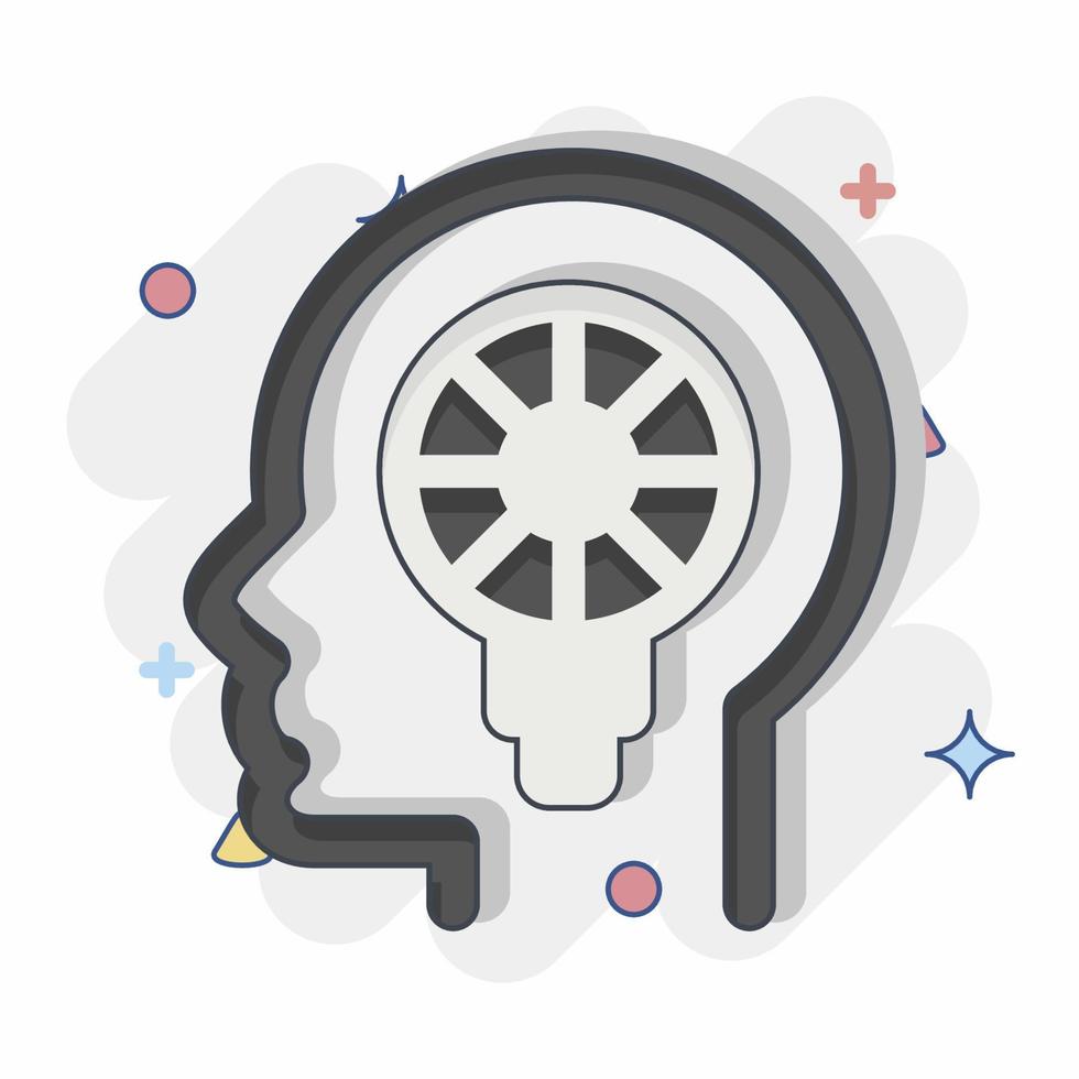 Icon Personality. related to Psychology Personality symbol.  simple design editable. simple illustration vector