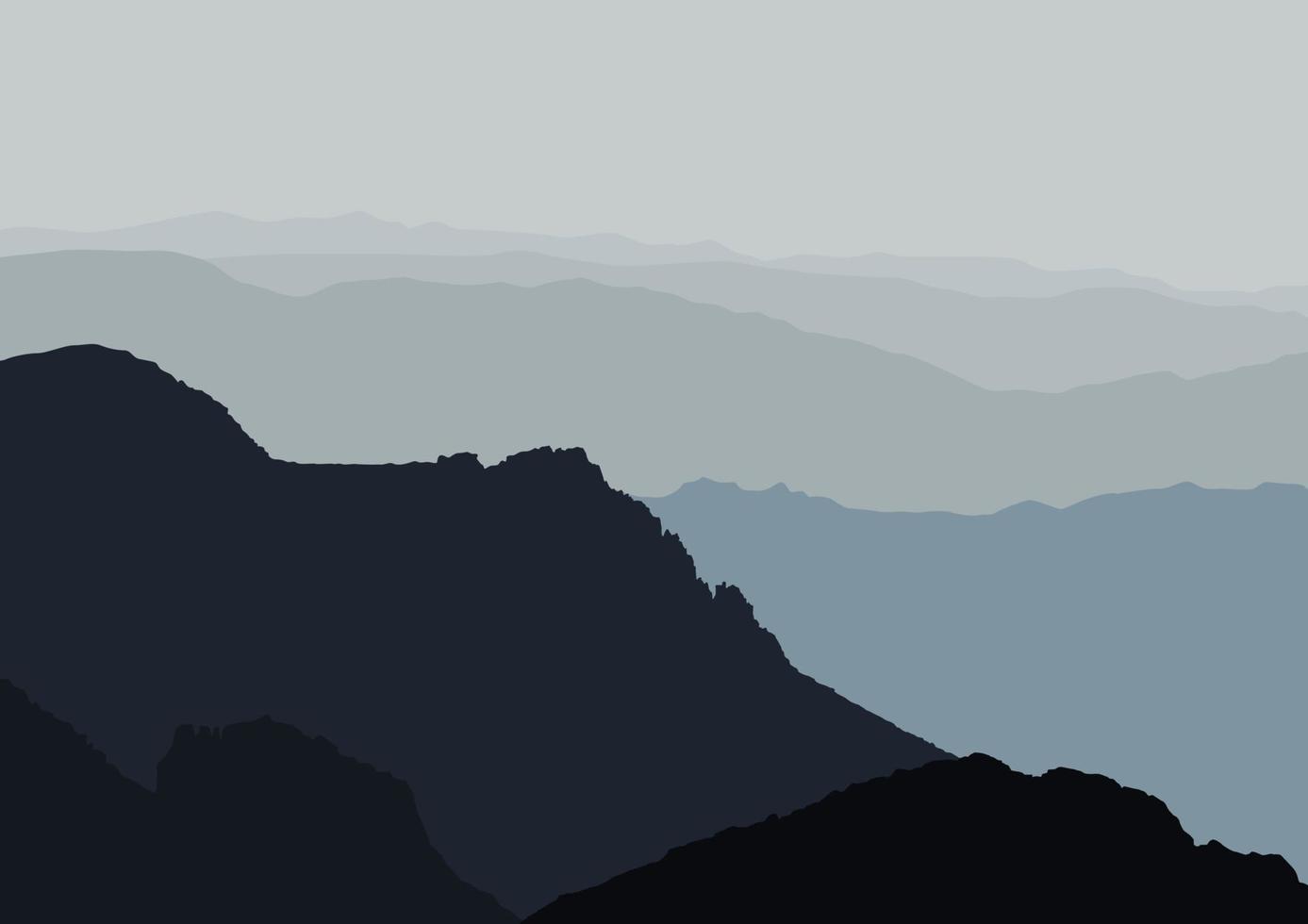 mountains vector illustration  landscape vector.