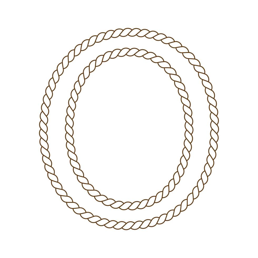 rope that forms a letter vector