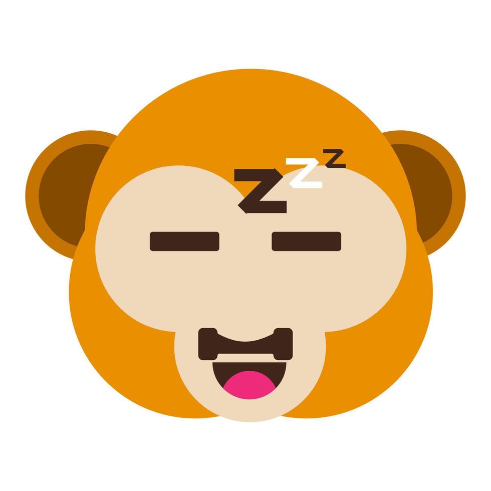 mongkey face icon vector