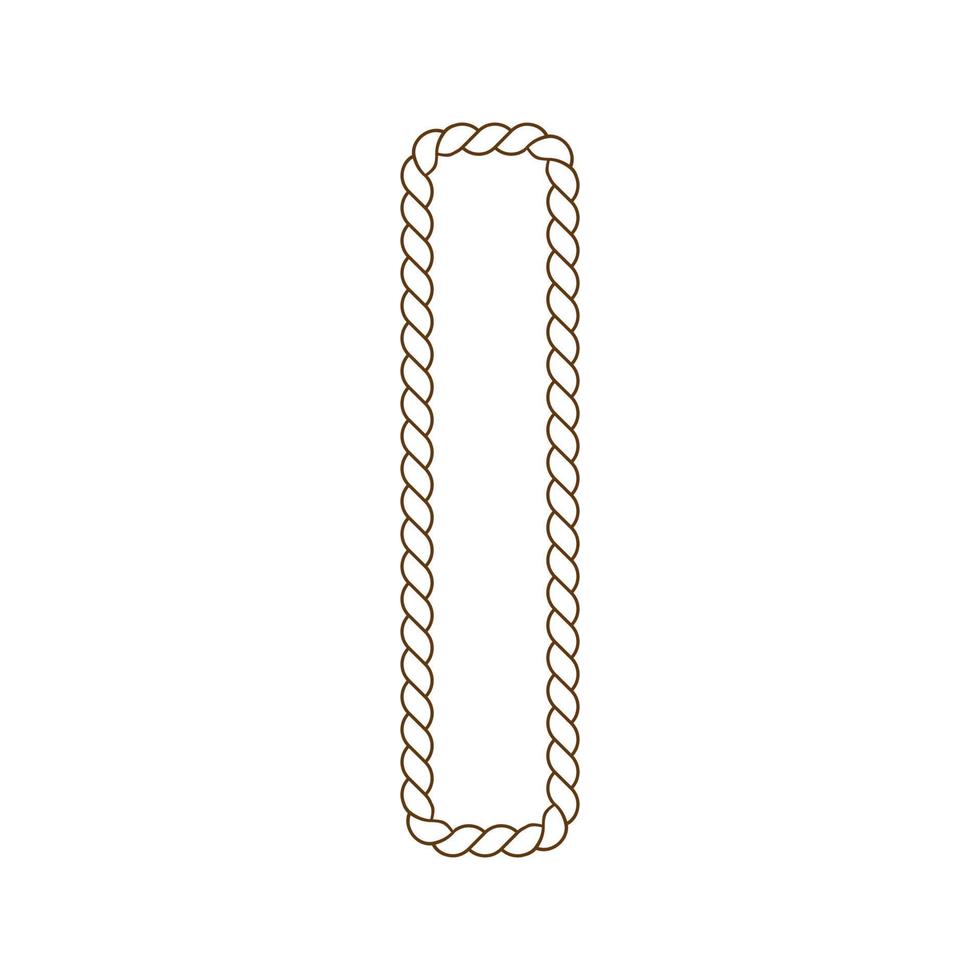 rope that forms a letter vector