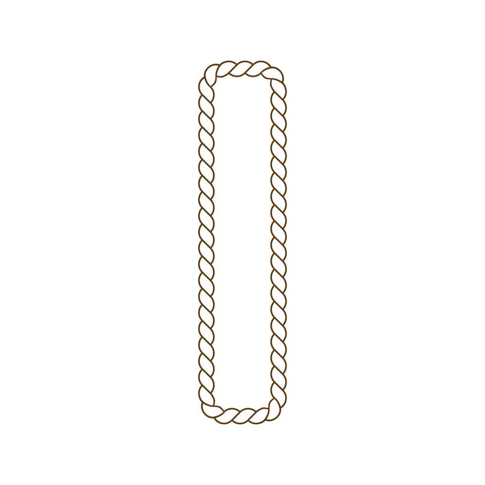 rope that forms a letter vector