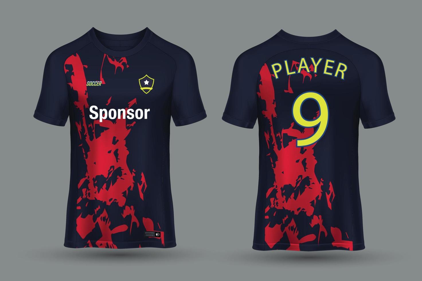 Sports jersey design for sublimation vector