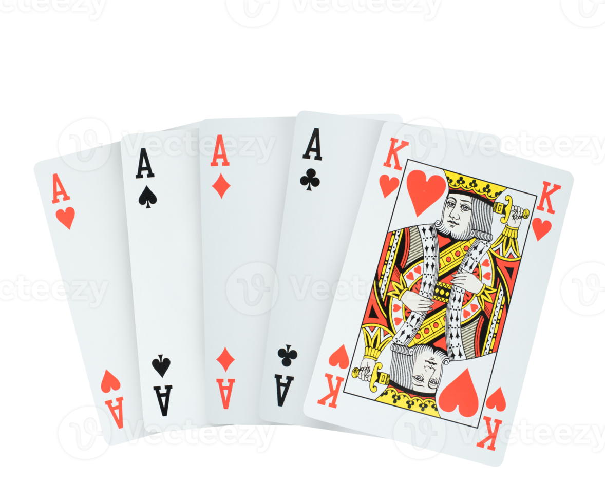 Poker playing cards. gambling and betting concept png